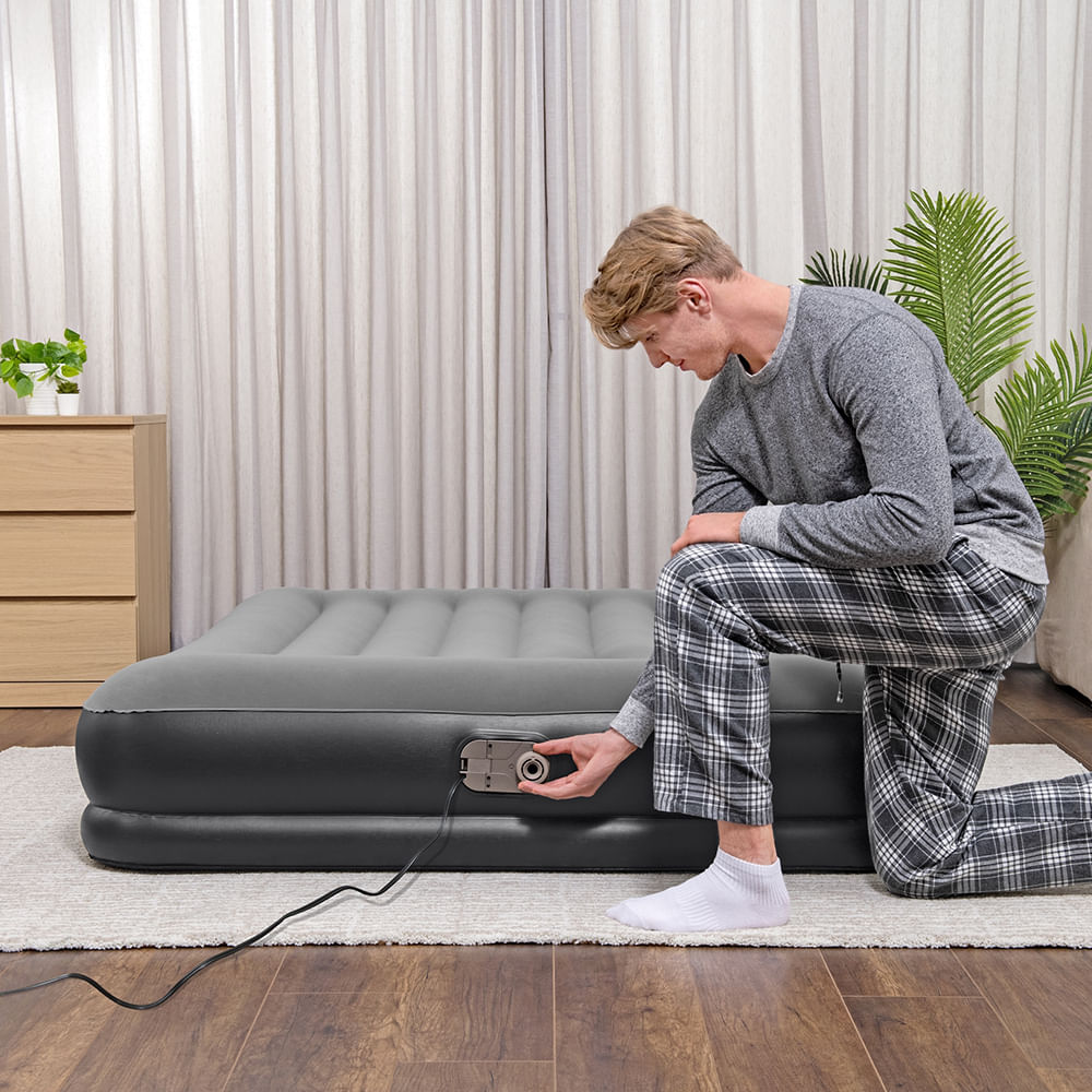 Colchão inflável casal queen Tritech com bomba 110v Bestway elétrico