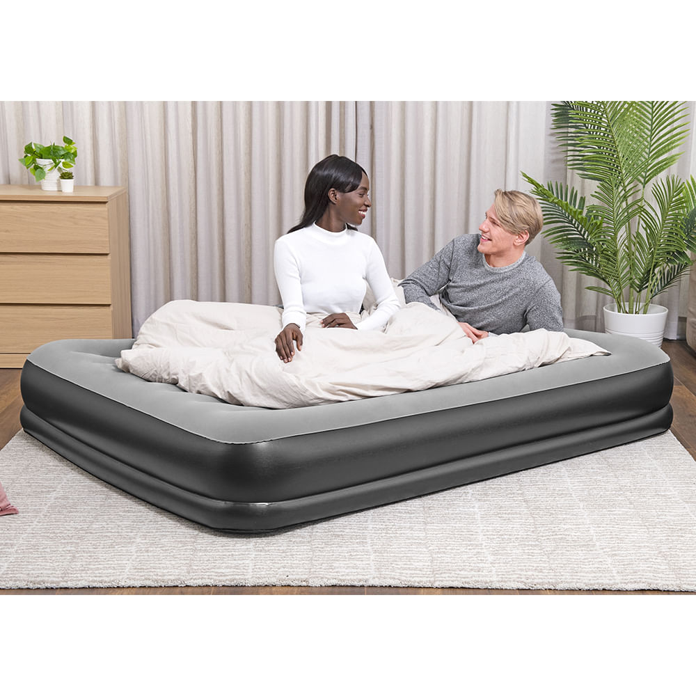 Colchão inflável casal queen Tritech com bomba 110v Bestway elétrico