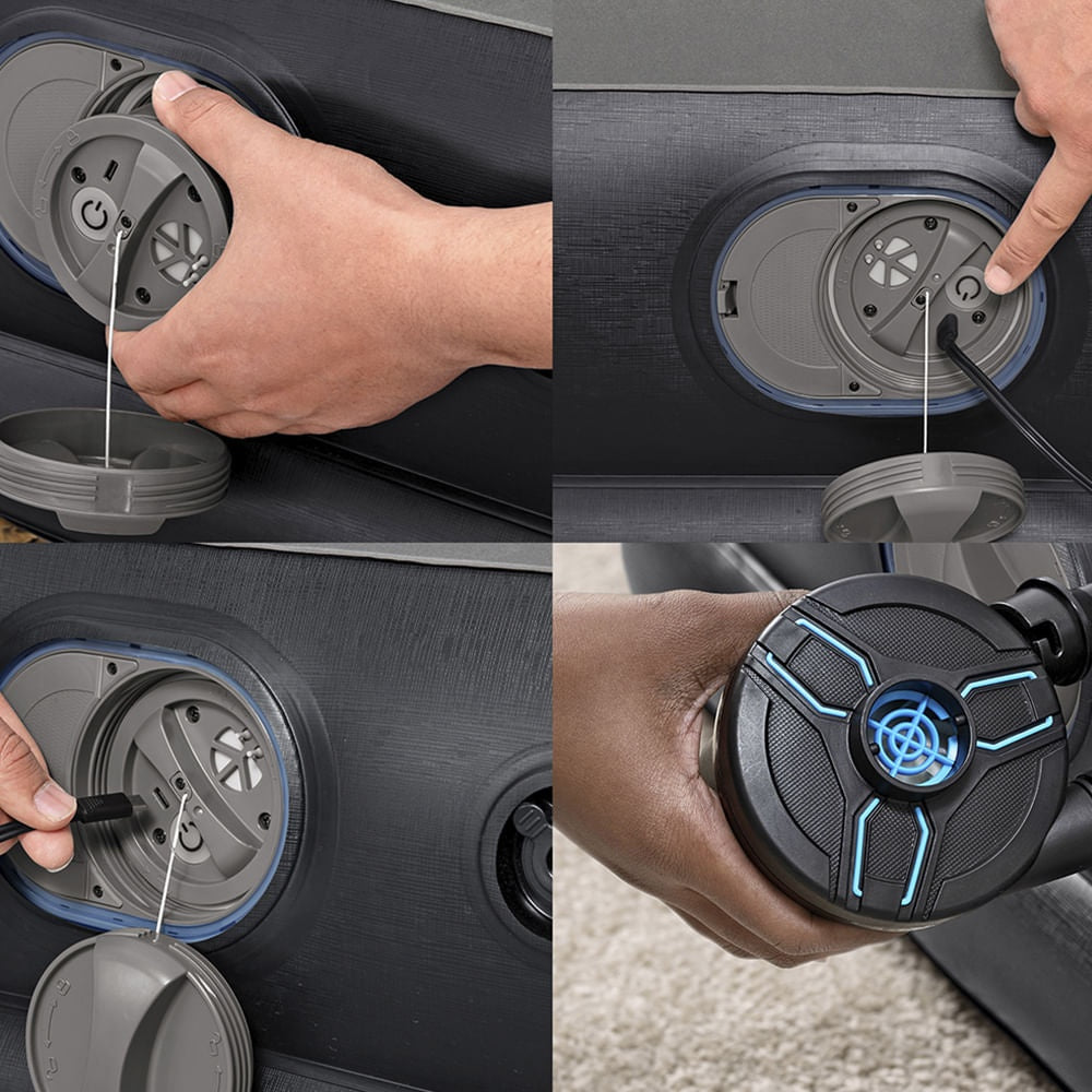 Colchão Inflável Bivolt 110/220v Queen Tritech USB Bestway