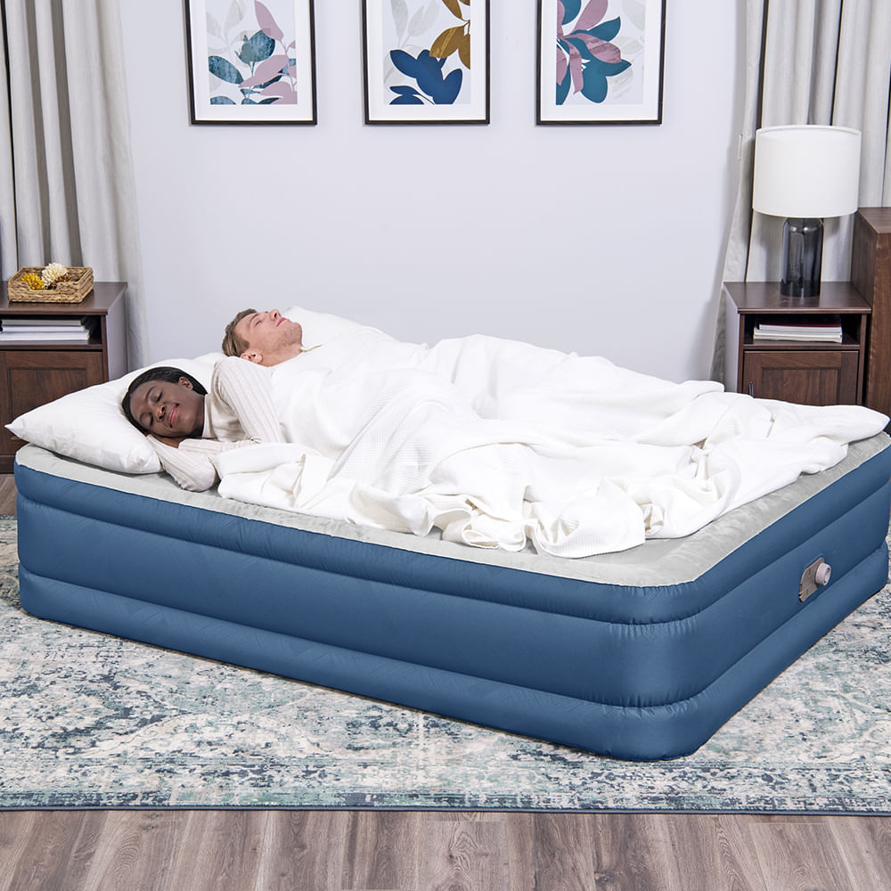 Colchão inflável casal queen Snugable com bomba 110v Bestway