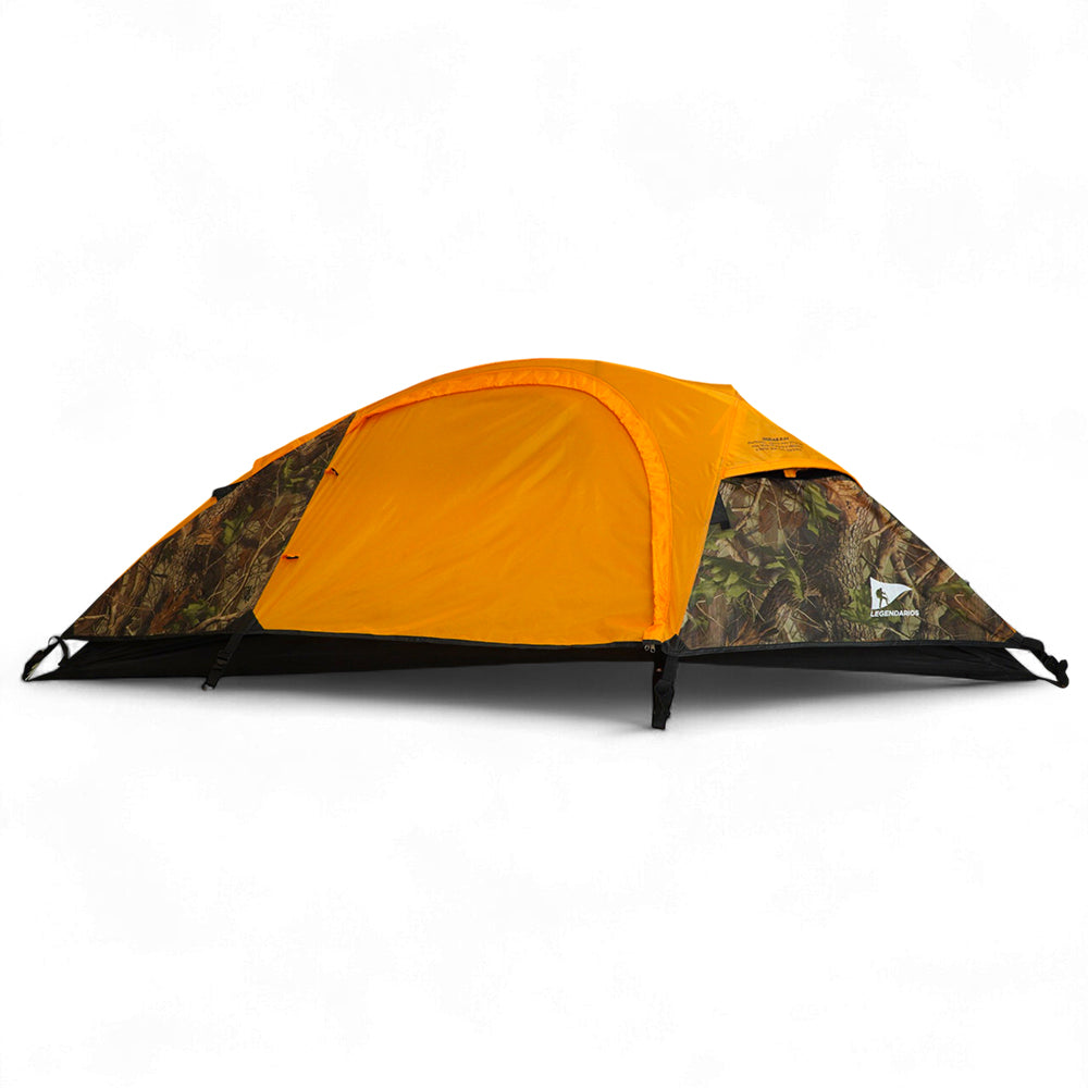 Barraca de Camping 1 Pessoa Legendários - Compacta e Leve para Trilha Solo, Impermeabilidade 2500mm, Estrutura em Fibra de Vidro e Poliéster Resistente, Ideal para Trekking e Expedições
