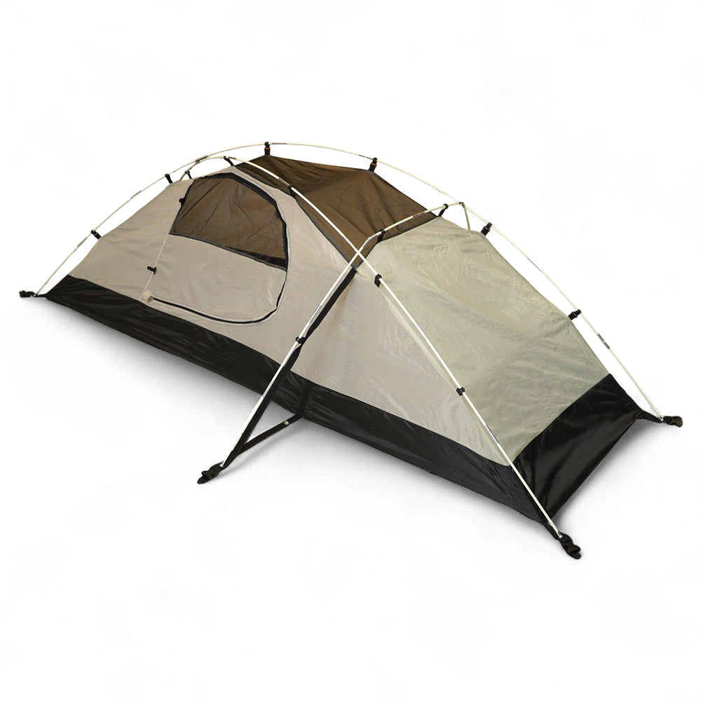 Barraca de Camping 1 Pessoa Legendários - Compacta e Leve para Trilha Solo, Impermeabilidade 2500mm, Estrutura em Fibra de Vidro e Poliéster Resistente, Ideal para Trekking e Expedições