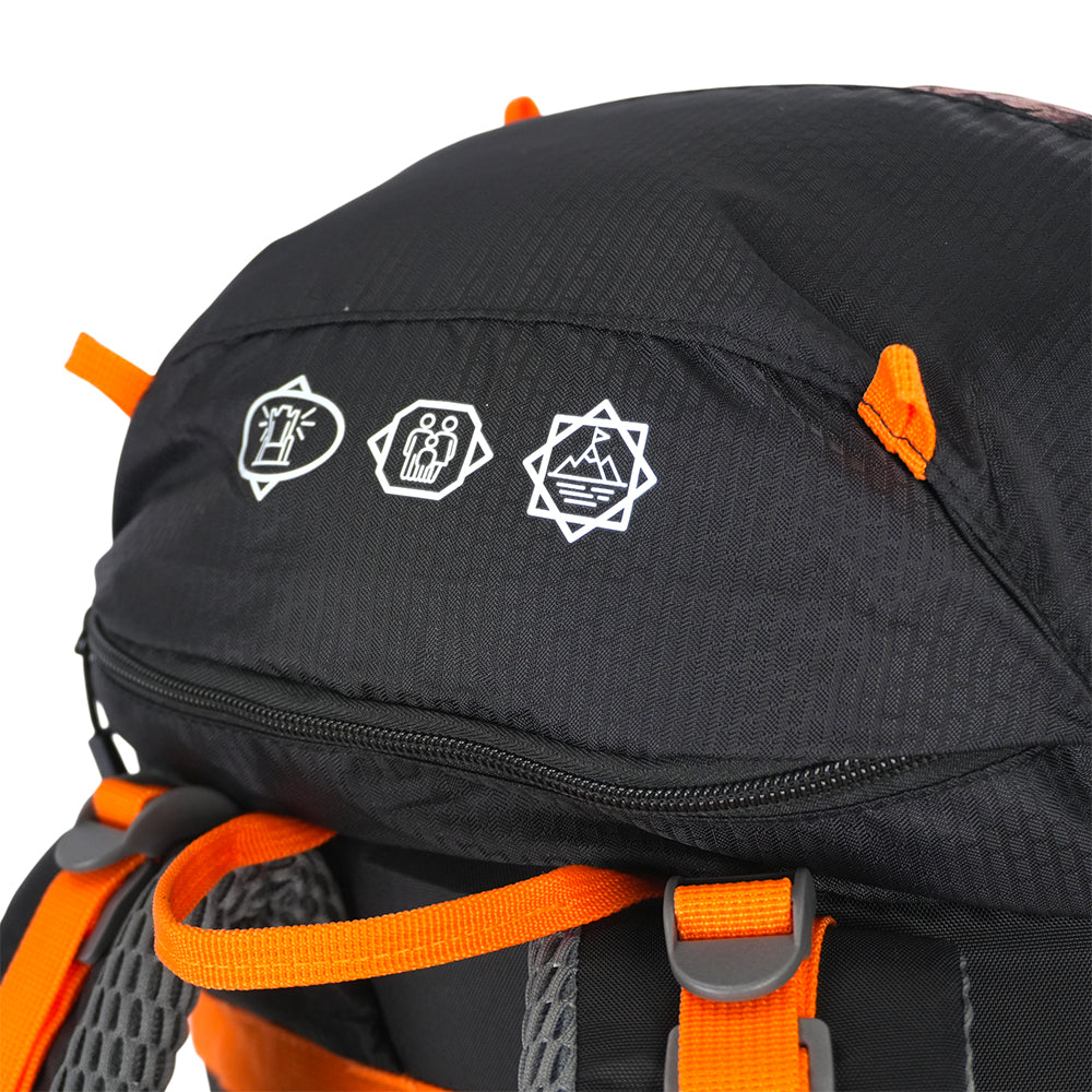 Mochila Legendários Andes 40 Litros - Tecido Ripstop Resistente, com Capa de Chuva Integrada, Compartimento para Notebook e Saída para Hidratação, Ideal para Trilhas, Viagens e Dia a Dia