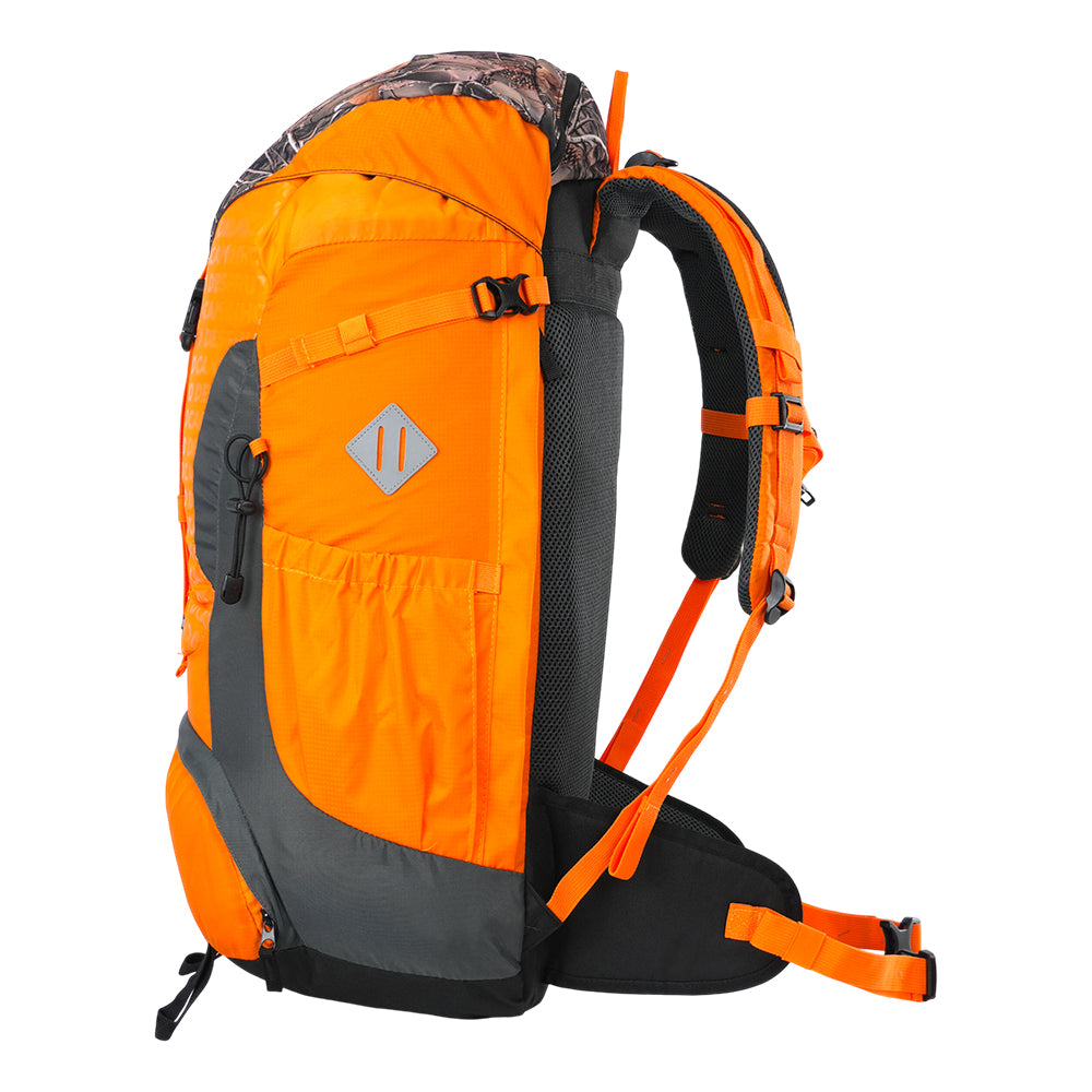 Mochila de Trilha Legendários Guará 50 Litros - Cargueira com Costado Acolchoado, Barrigueira Ajustável e Saída para Hidratação, Ideal para Camping, Expedições e Viagens de Aventura