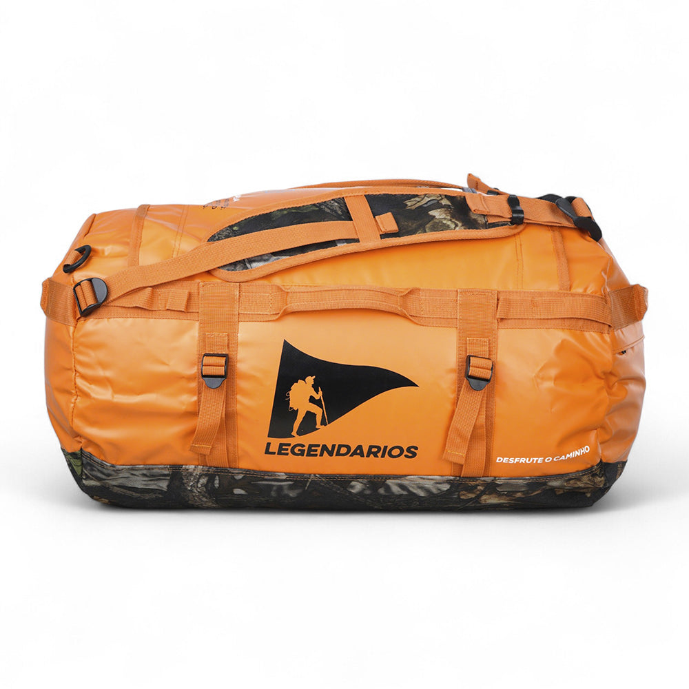 Mochila e Bolsa de Viagem Legendários Duffle Bag 50 Litros - Mala Híbrida em PVC 500D Tarpaulin Resistente à Água, com Divisória Interna, Ideal para Expedições, Academia e Aventuras ao Ar Livre