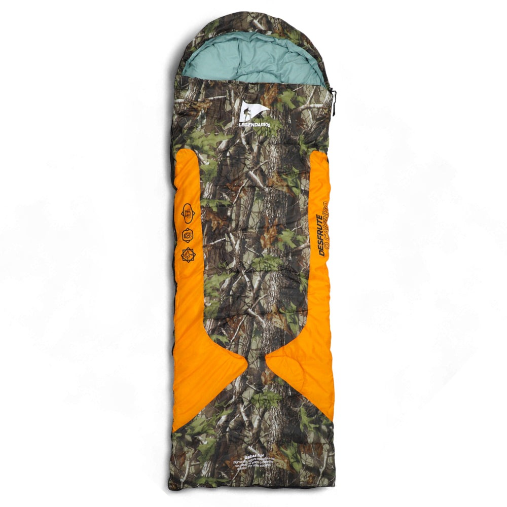 Saco de Dormir Solteiro Legendários Freedom - Alta Performance para Frio Intenso -1,5°C a -3,5°C, Formato Envelope Espaçoso em Poliéster Resinado e Algodão, Ideal para Trekking e Expedições