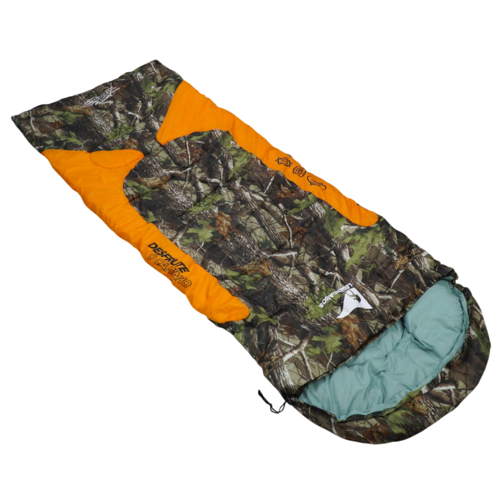 Saco de Dormir Solteiro Legendários Freedom - Alta Performance para Frio Intenso -1,5°C a -3,5°C, Formato Envelope Espaçoso em Poliéster Resinado e Algodão, Ideal para Trekking e Expedições
