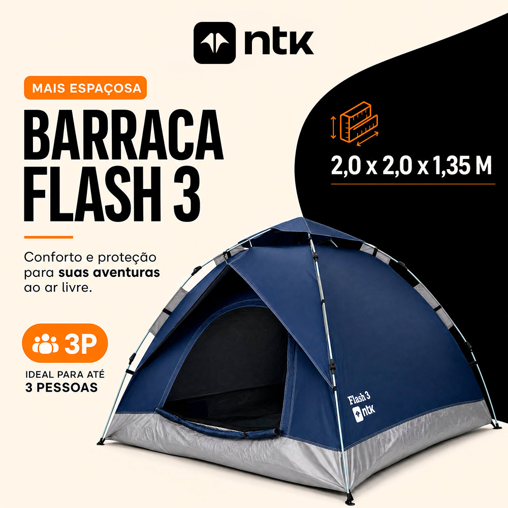 Barraca Automática Flash 3 Pessoas NTK