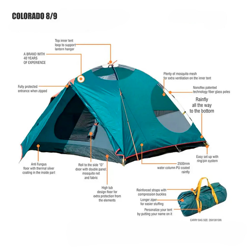 Barraca NTK Colorado GT Iglu 8/9 Pessoas