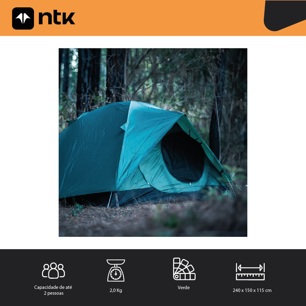 Barraca de Camping 1/2 Pessoas Takoma NTK 2000 mm