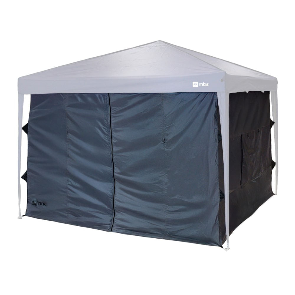 Parede para Gazebo Transform Wall em Poliéster 190T 3x3m Preto NTK