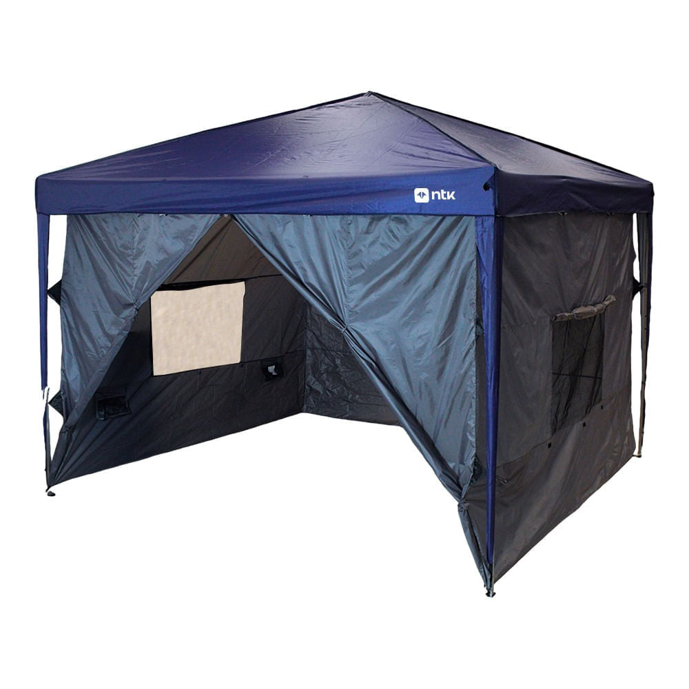 Parede para Gazebo Transform Wall em Poliéster 190T 3x3m Preto NTK