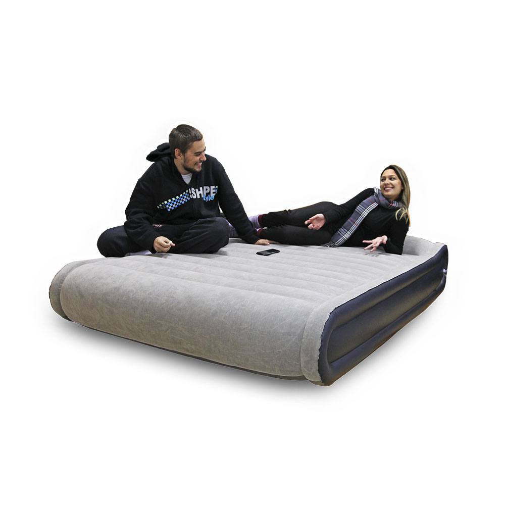 Colchão inflável king Brunei com altura extra dimensionada que suporta 250kg NTK