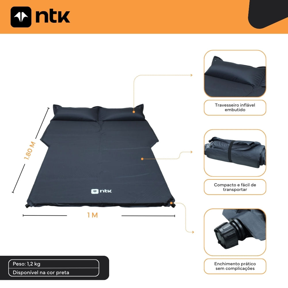 Colchão Casal Auto Inflável Doblo NTK