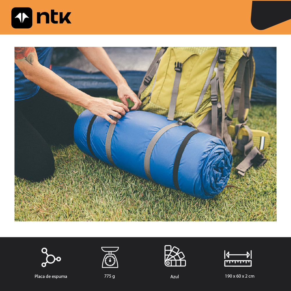 Colchonete solteiro Palmas impermeável com costuras reforçadas NTK