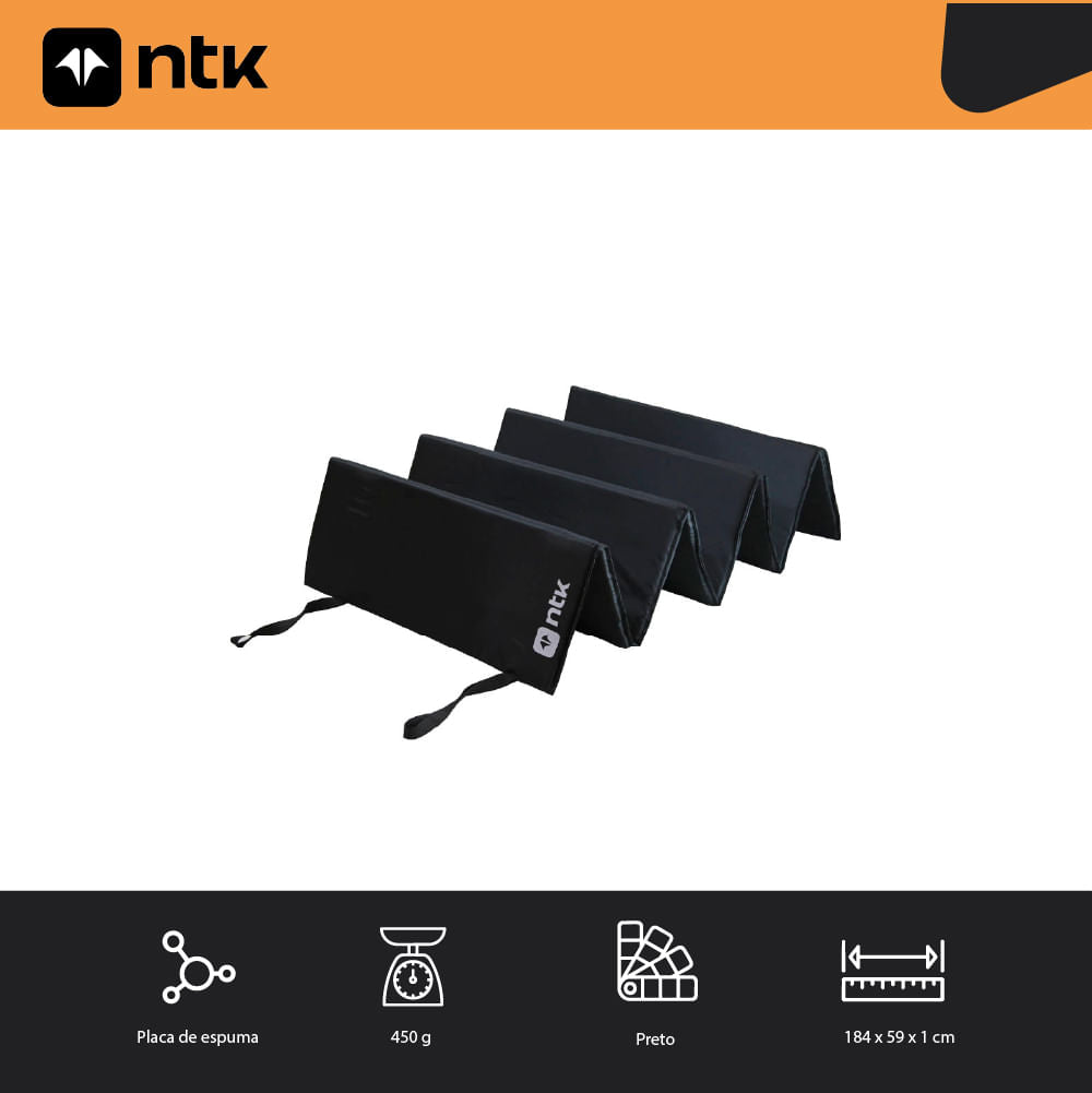 Colchonete de Espuma Solteiro Nap 1,84m x 59cm NTK