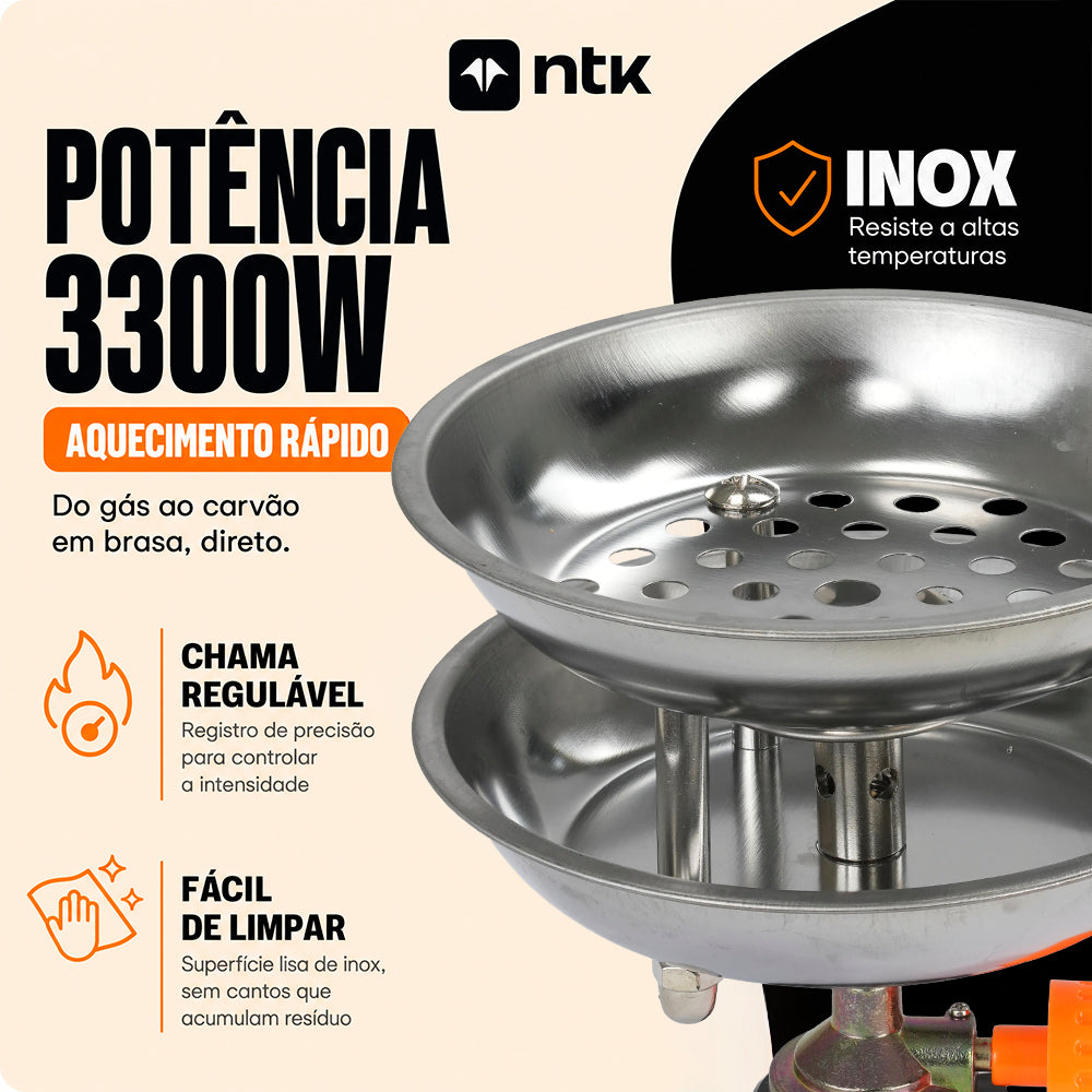Acendedor de Carvão Carbon NTK a Gás