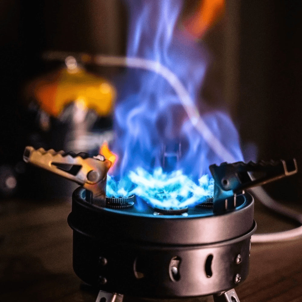 Fogareiro Super Chama Compacto Com Acendedor Portátil NTK