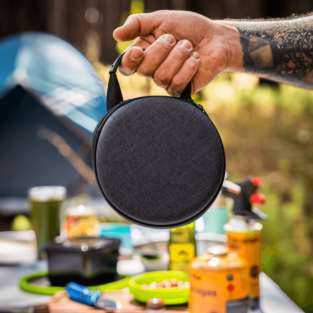 Fogareiro Super Chama Compacto Com Acendedor Portátil NTK