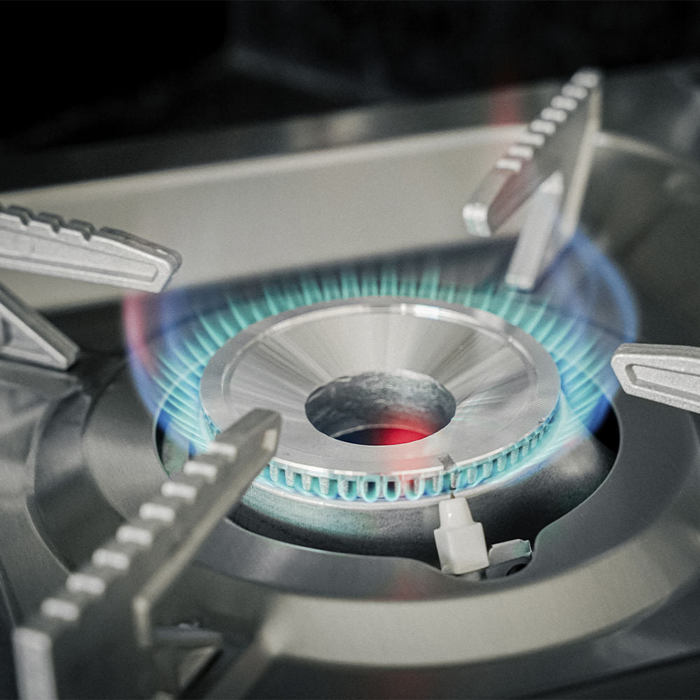 Fogareiro Stain NTK em Aço Inox com Ignição Automática e Flex Fuel