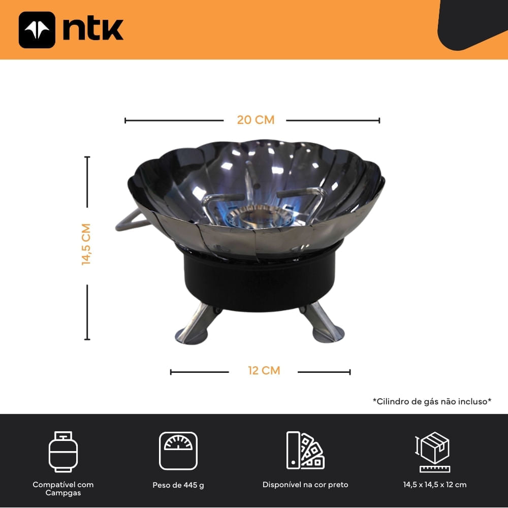 Fogareiro Átomo Pro com Ignição Eletrônica NTK