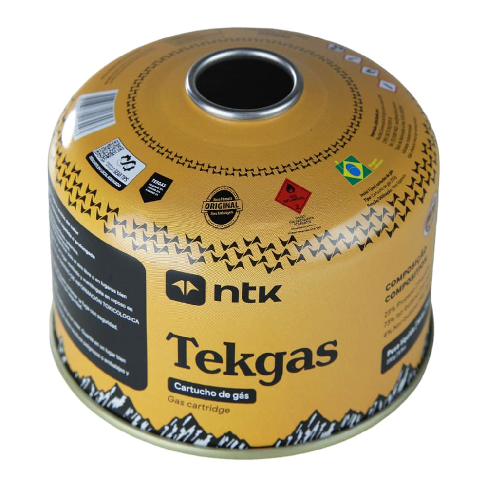 Cartucho de Gás Tekgas para Fogareiro e Lampião (Caixa c/ 6 Unidades) NTK