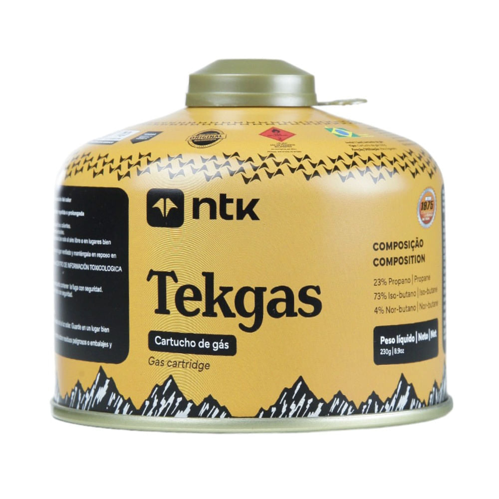Cartucho de Gás Tekgas para Fogareiro e Lampião (Caixa c/ 6 Unidades) NTK