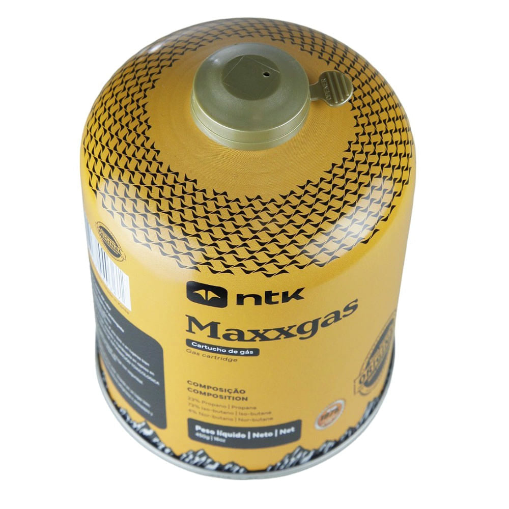 Cartucho de gás NTK Maxxgás para fogareiros (caixa c/ 6 unidades)