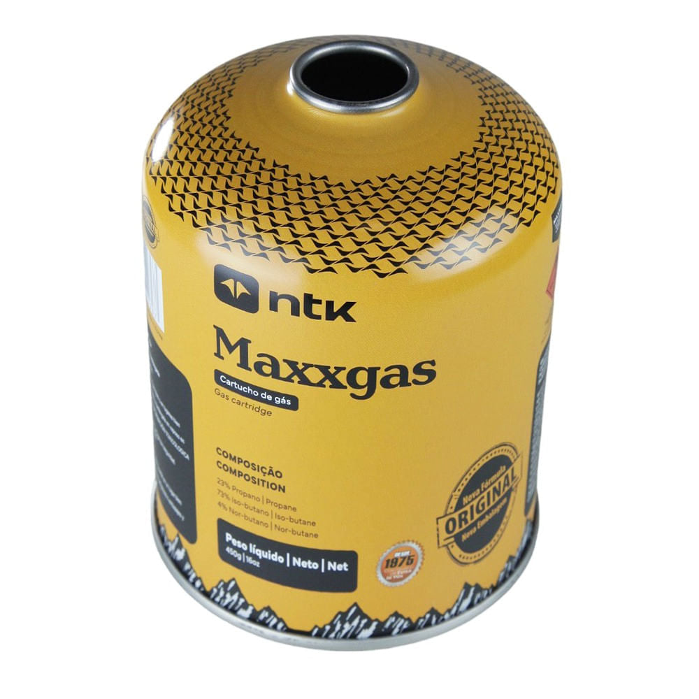 Cartucho de gás NTK Maxxgás para fogareiros (caixa c/ 6 unidades)