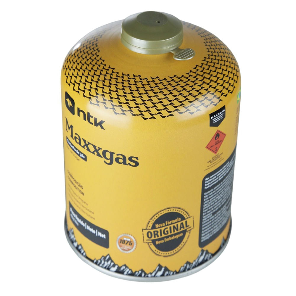 Cartucho de gás NTK Maxxgás para fogareiros (caixa c/ 6 unidades)