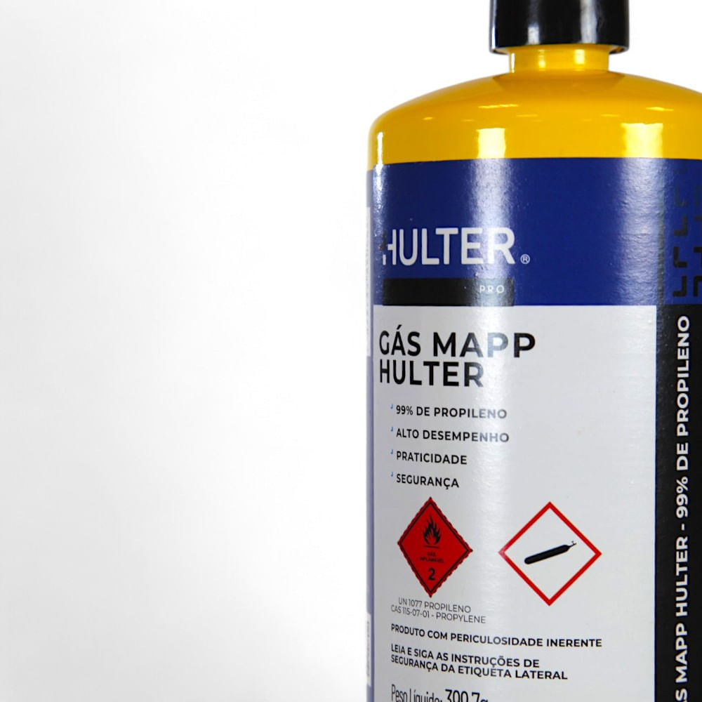 Gás MAPP Pro 99% Propileno Hulter