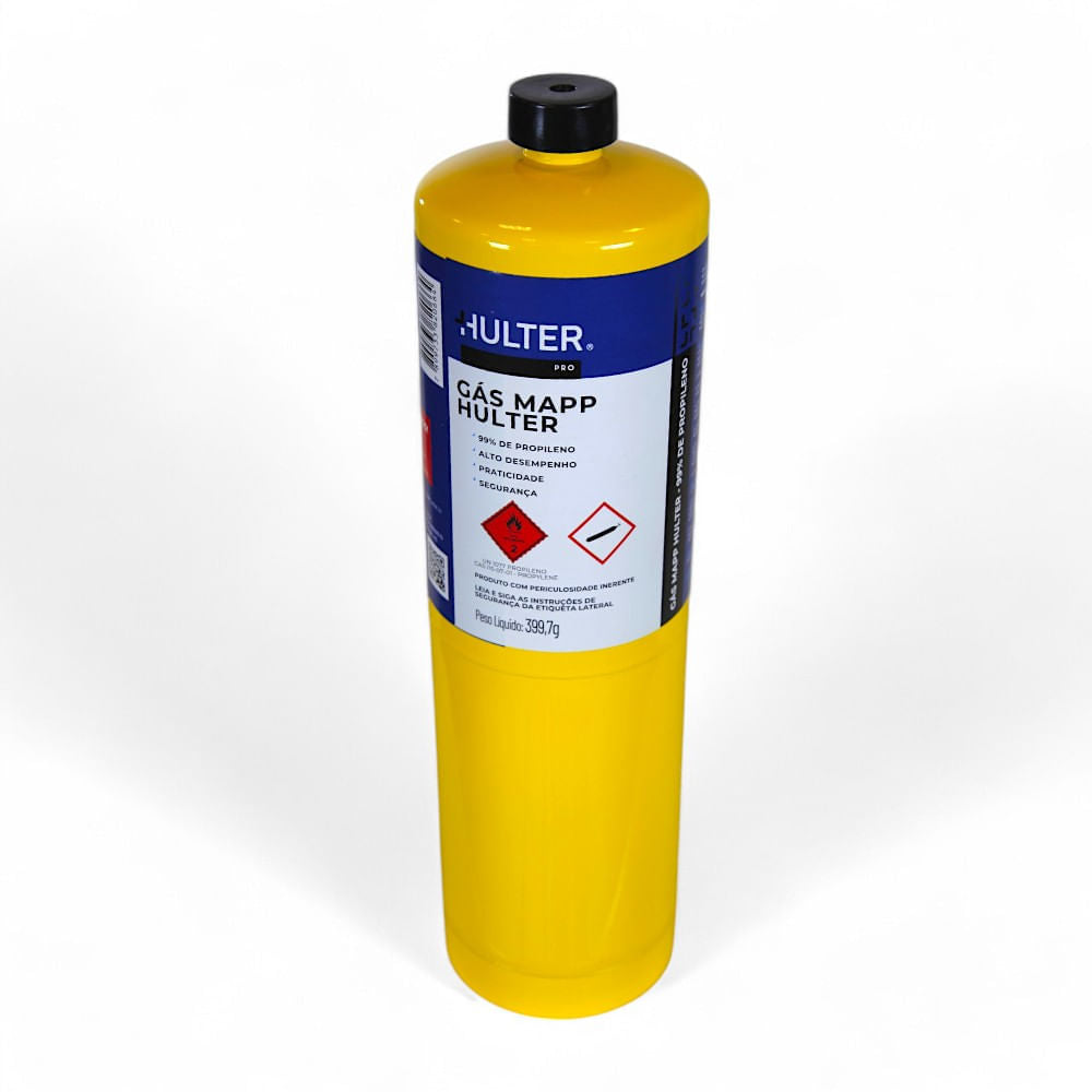 Gás MAPP Pro 99% Propileno Hulter