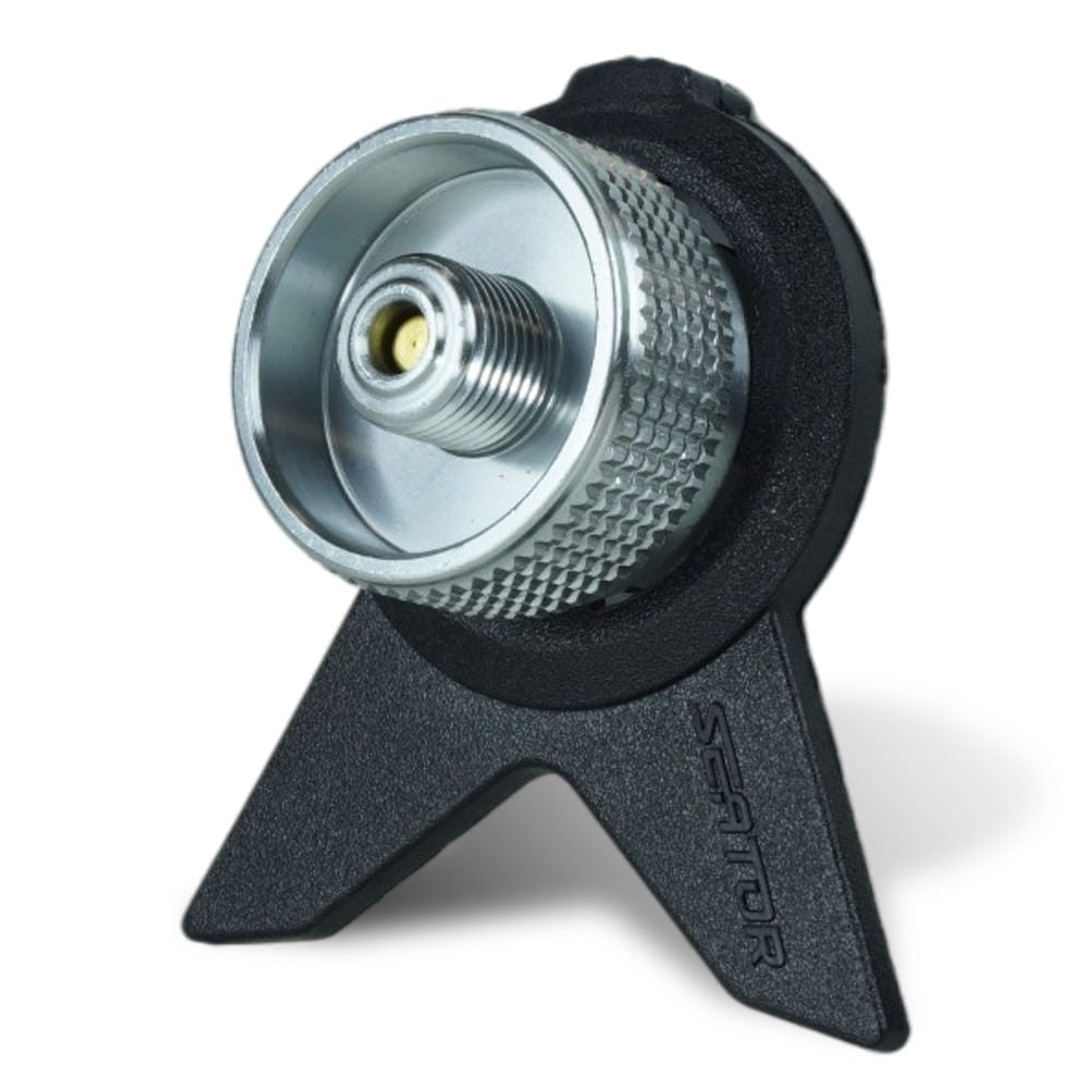 Adaptador para Campgás Compacto em Alumínio e Plástico com Controle Rotativo 5cm NTK