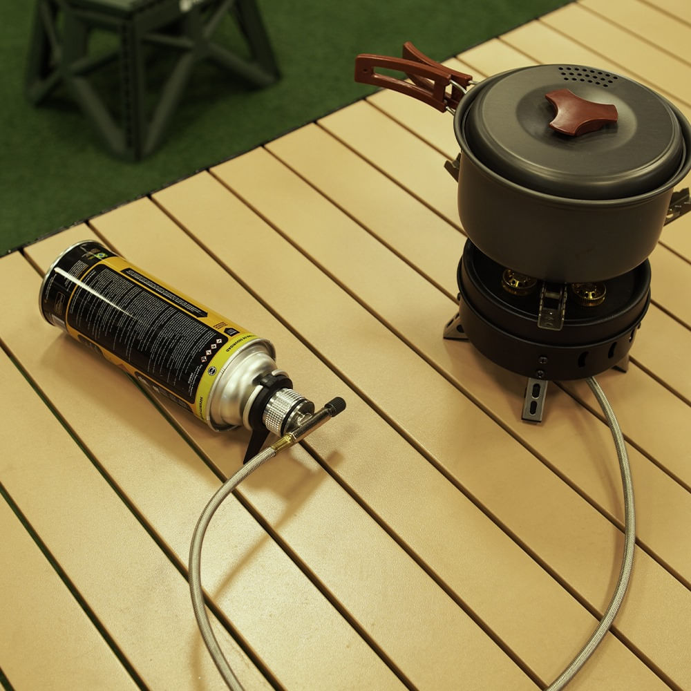 Adaptador para Campgás Compacto em Alumínio e Plástico com Controle Rotativo 5cm NTK