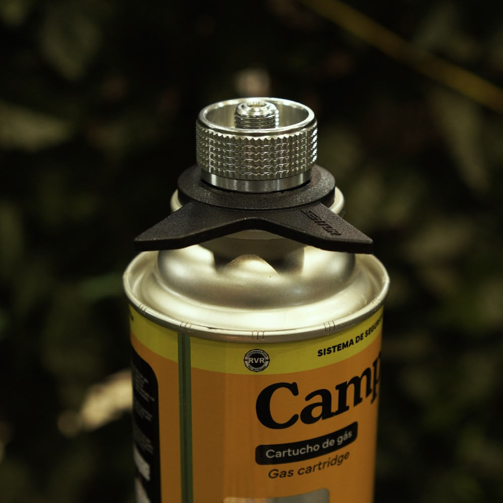 Adaptador para Campgás Compacto em Alumínio e Plástico com Controle Rotativo 5cm NTK