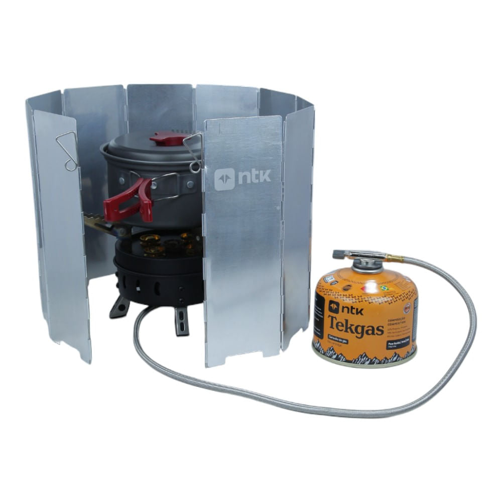 Escudo para Fogareiro P da NTK Proteção Compacta Contra o Vento