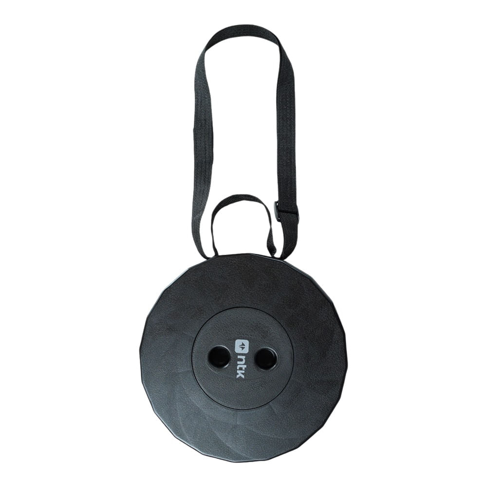 Banqueta IZY Telescópica Plástica Compacta Ajustável Suporta até 120 kg Preta NTK