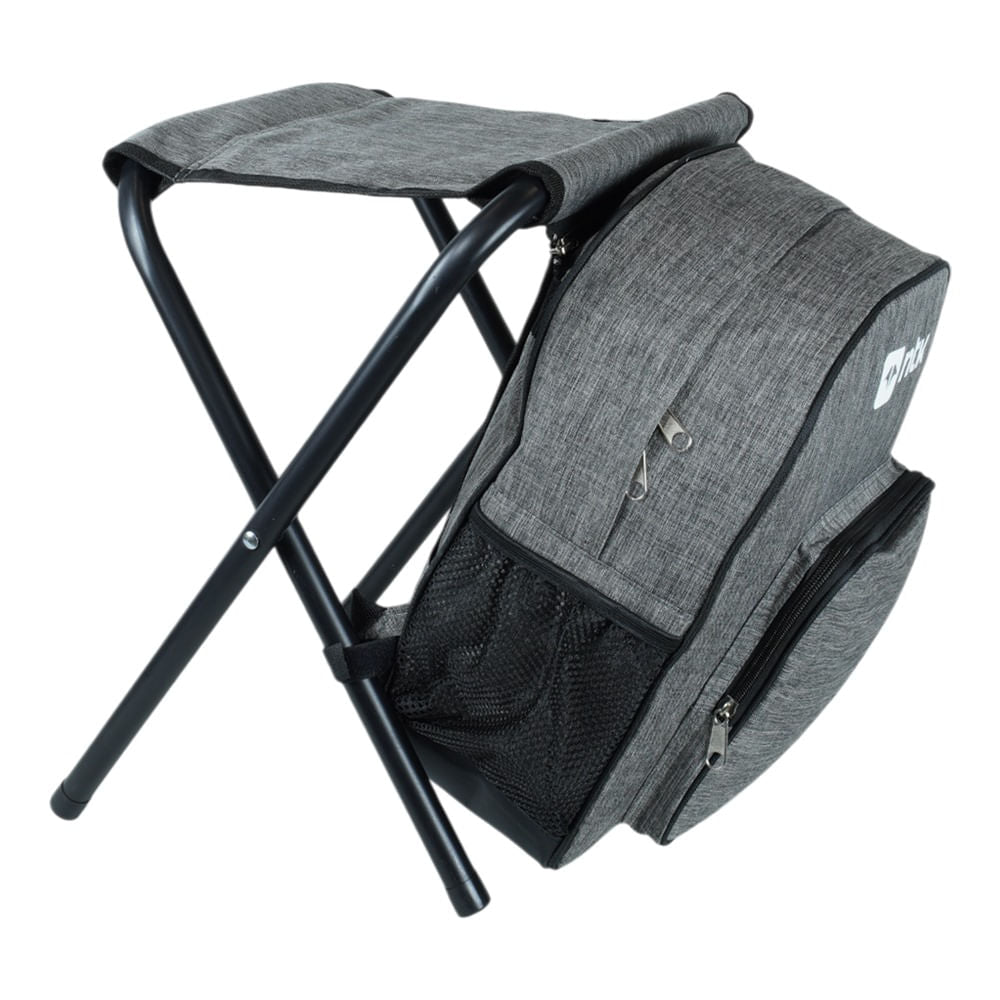 Banqueta com Mochila Spacio Estrutura de Aço Compacta Cinza NTK