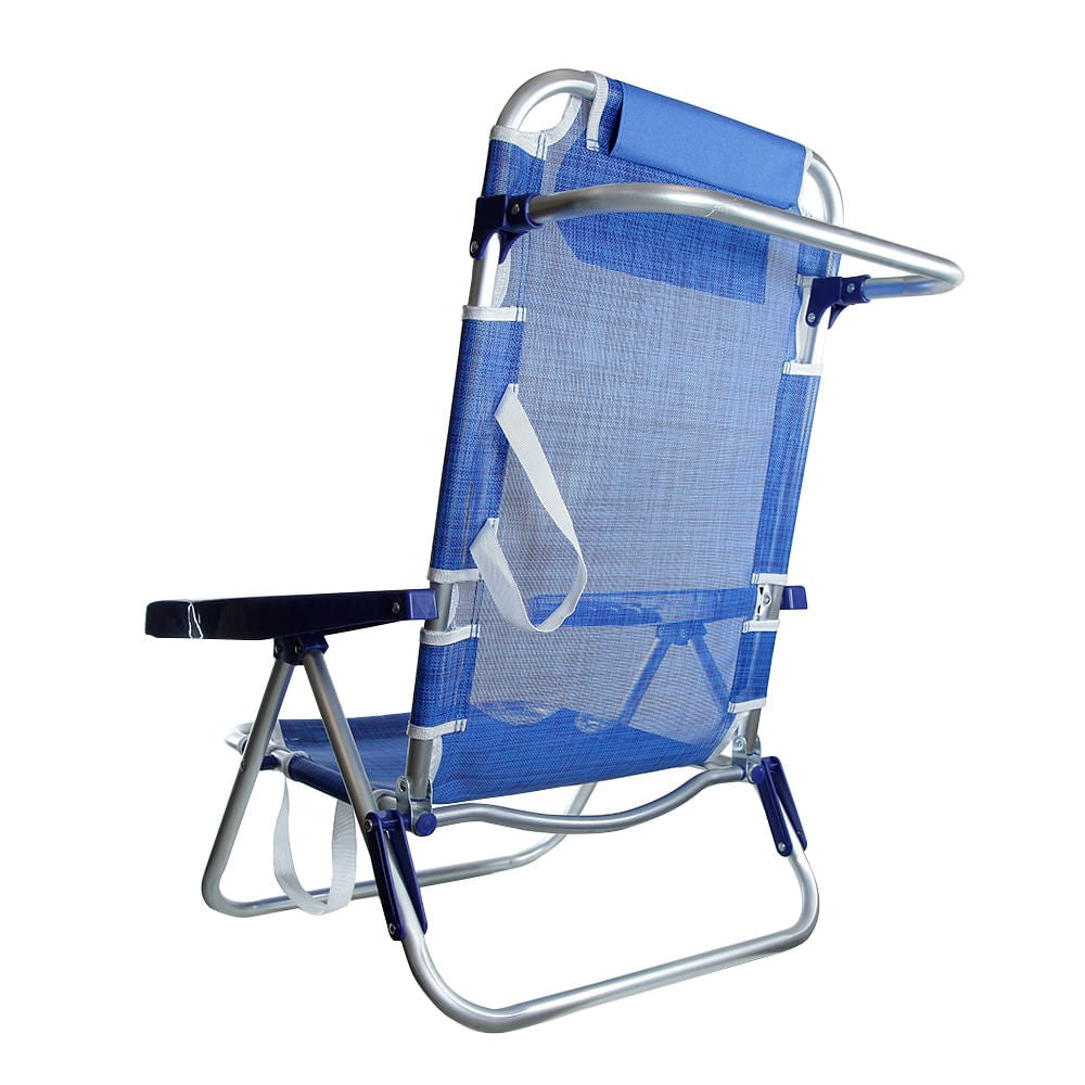 Cadeira de Praia Dobrável Com Encosto de Cabeça Verão NTK