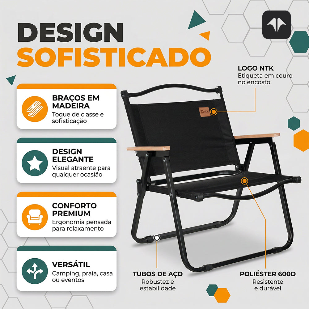 Cadeira Dobrável Andrade P NTK em Aço