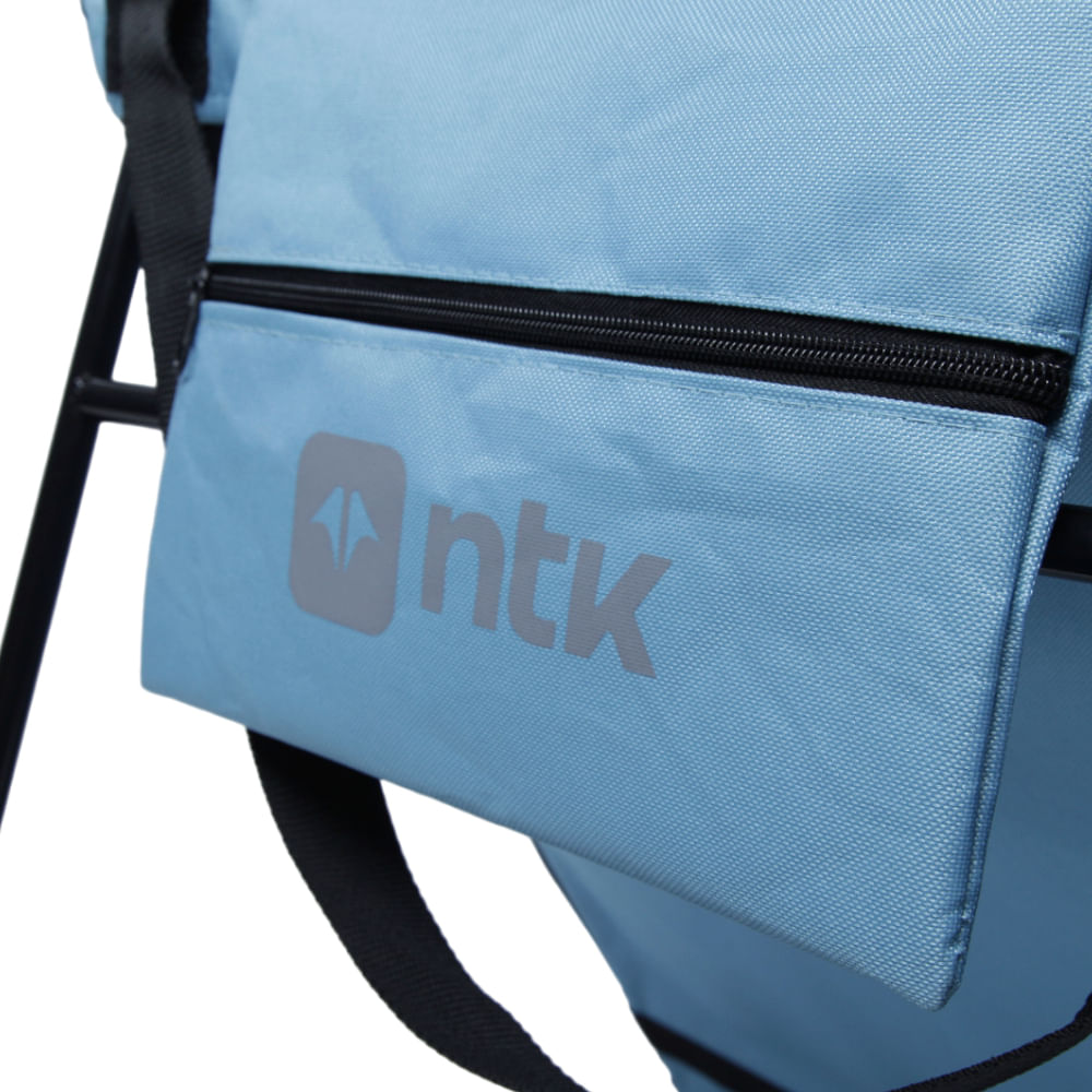 Espreguiçadeira e Esteira Portátil de Praia com Almofada Alça e Bolso NTK