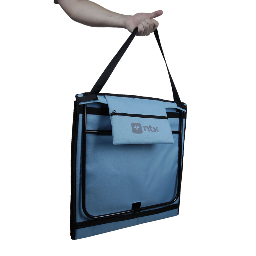 Espreguiçadeira e Esteira Portátil de Praia com Almofada Alça e Bolso NTK