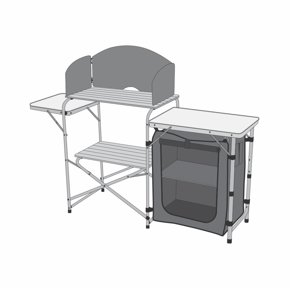 Mesa armário portátil para camping Serena NTK