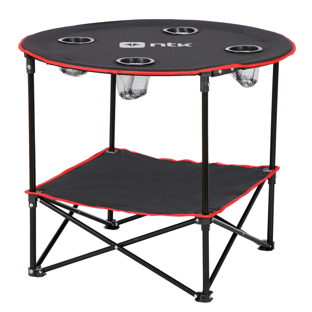 Mesa dobrável com 4 porta copos Lua da NTK