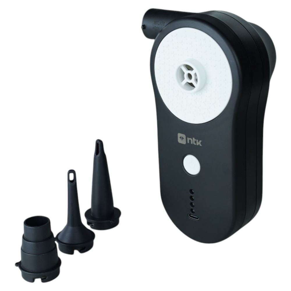 Inflador Recarregável USB Portátil em Plástico ABS Compacto NTK