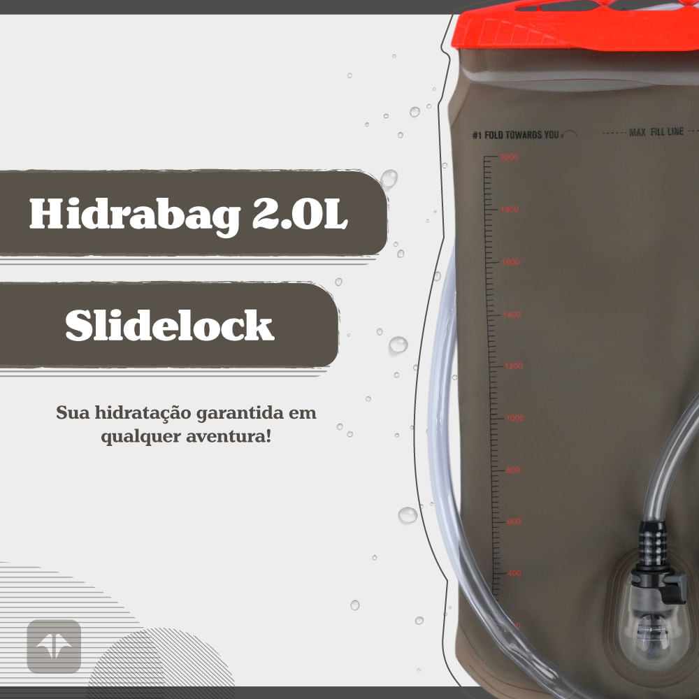 Reservatório de Hidratação Estilo SlideLock Hidrabag 2.0L NTK