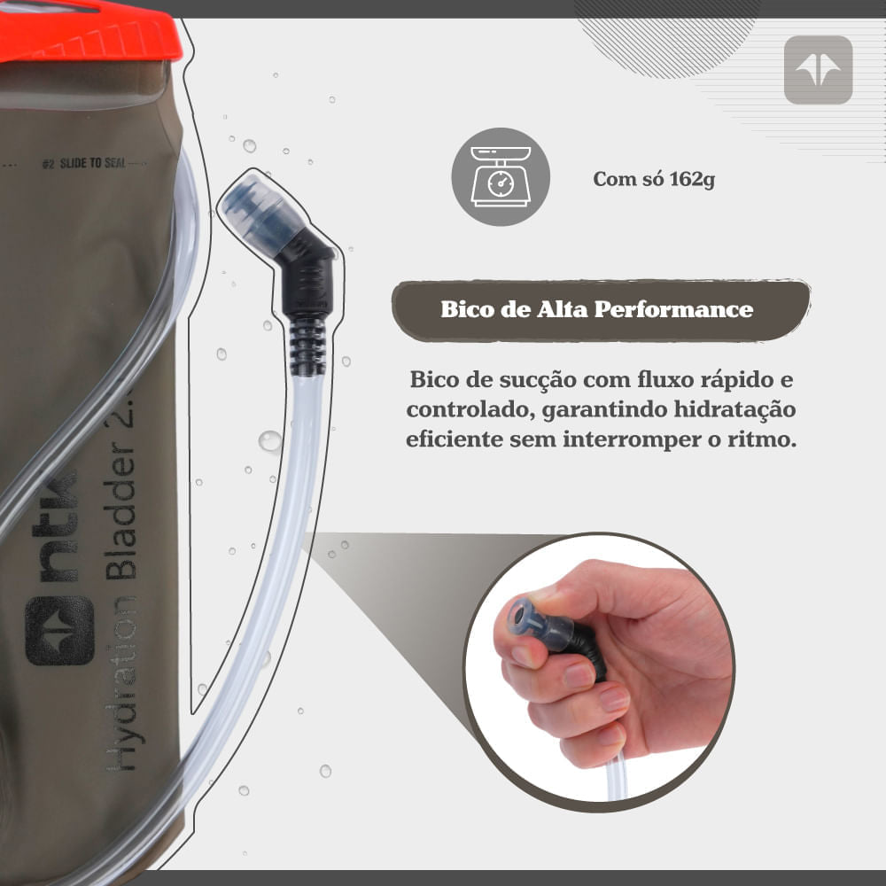 Reservatório de Hidratação Estilo SlideLock Hidrabag 2.0L NTK