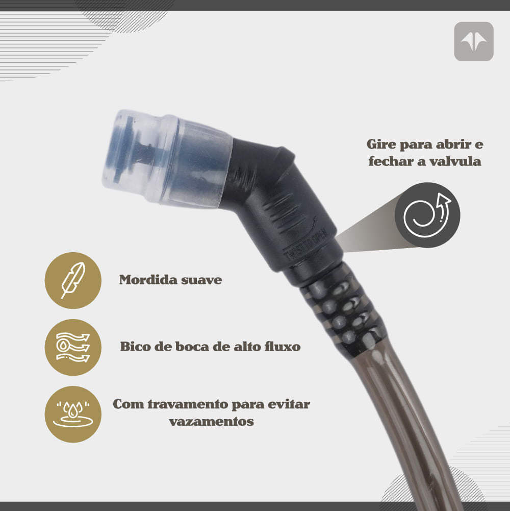 Reservatório de Hidratação Hidrabag 2.0L com Tampa Rosqueável NTK