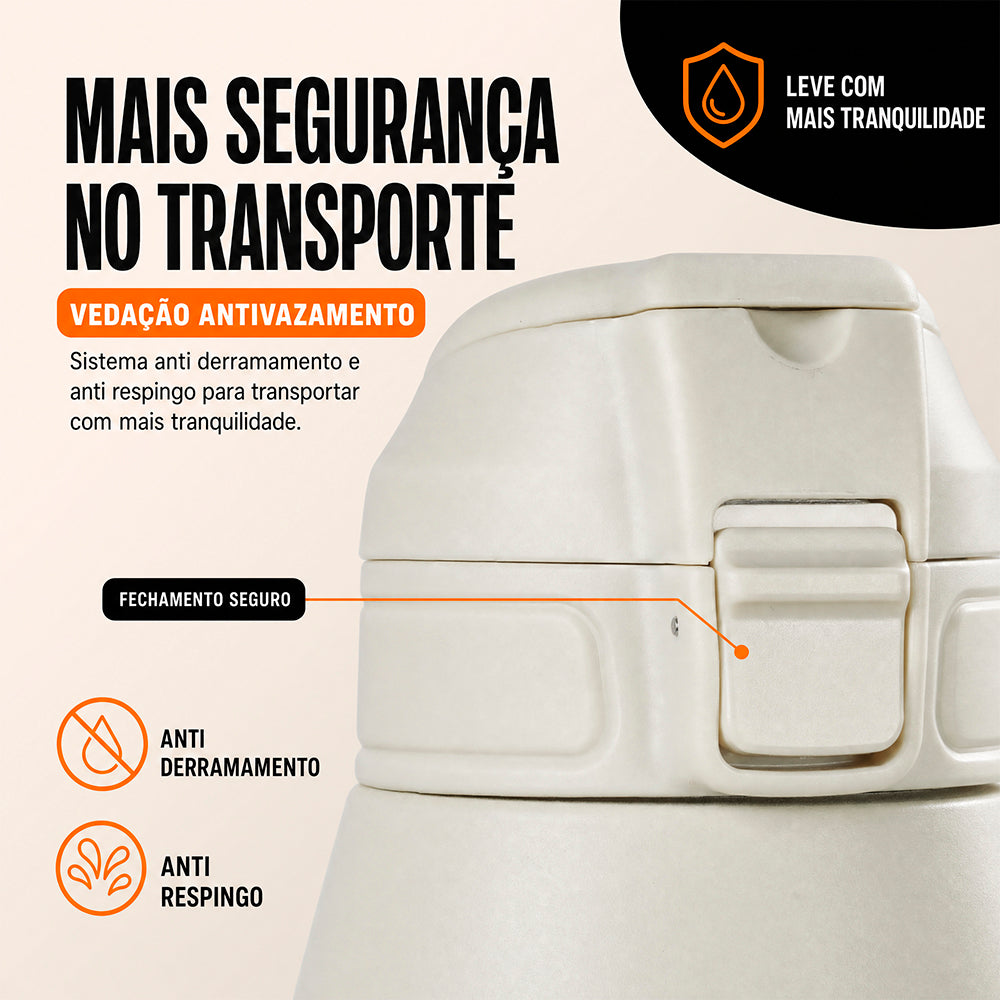 Garrafa Térmica Isomax Rocket 750ml NTK em Aço Inox com Vedação Antivazamento