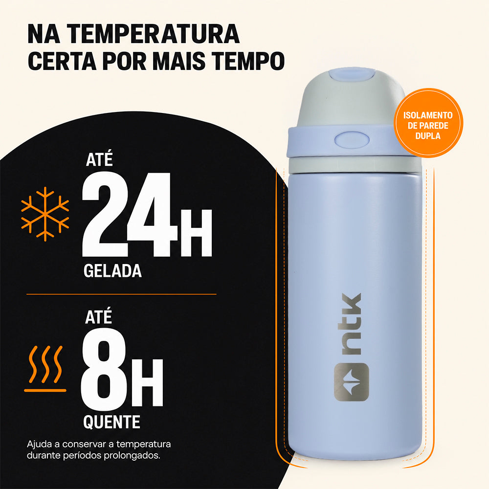 Garrafa Térmica Isomax Straw 500ml NTK